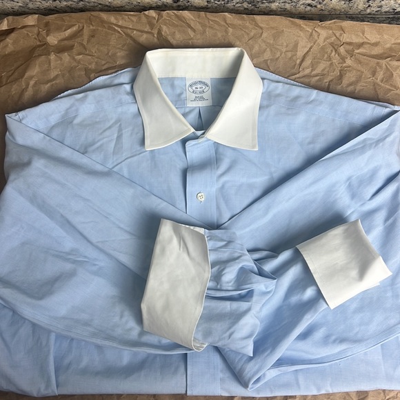 Brooks brothers dress shirt men’s Sz 16 neck - Picture 6 of 6